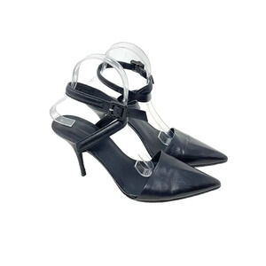 Alexander Wang Lovisa Heels d’Orsay Pump Pointed Toe Leather BlackSize 40 US 10
